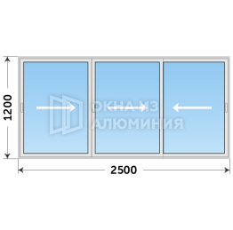 Алюминиевое окно AL-310